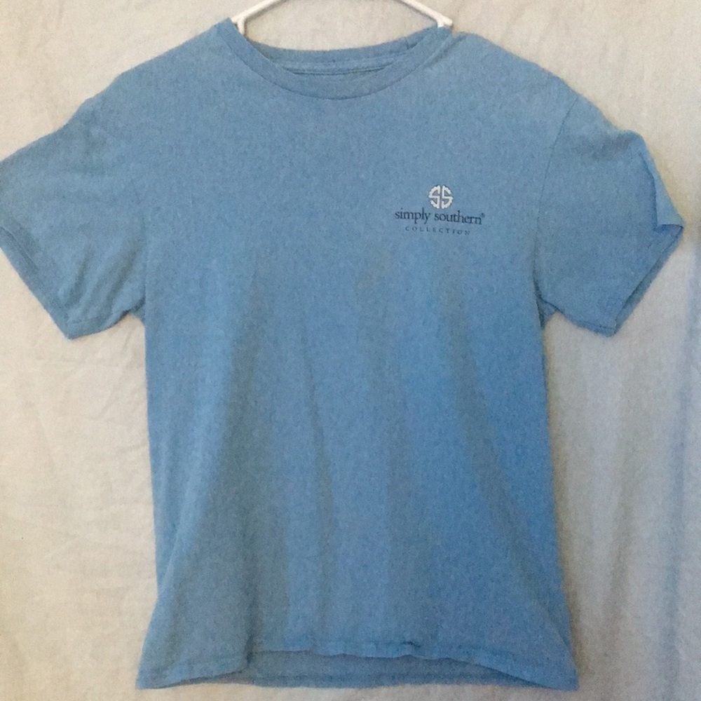 light blue simply southern shirt